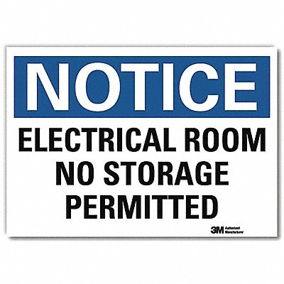 Notice Sign 10inx14in Reflctv Sheeting