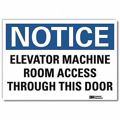 Notice Sign 10inx14in Reflctv Sheeting