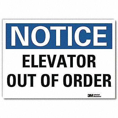 Notice Sign 5inx7in Reflective Sheeting