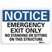 Notice Sign 7 in x 10 in Plastic
