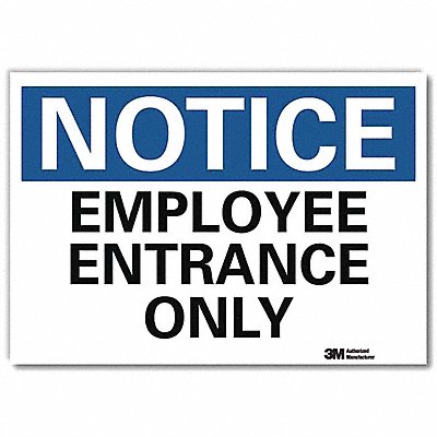 Notice Sign 7inx10in Reflective Sheeting