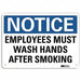 Notice Sign 10 in x 14 in Plastic