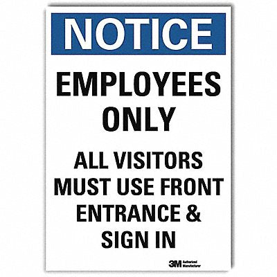 Notice Sign 7inx5in Reflective Sheeting