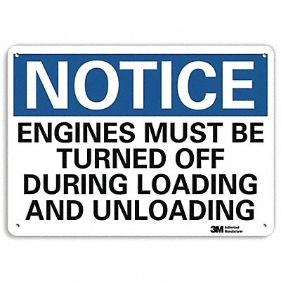 Notice Sign 10 inx14 in Aluminum