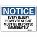 Notice Sign 5 in x 7 in Rflct Sheeting