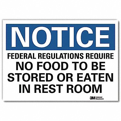 Notice Sign 7x10in Reflective Sheeting