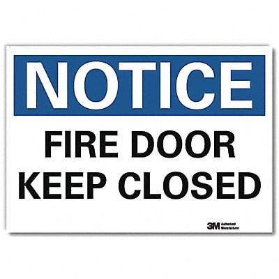 Notice Sign 7inx10in Reflective Sheeting