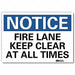 Reflective Fire Lane Label 7x10in Alum