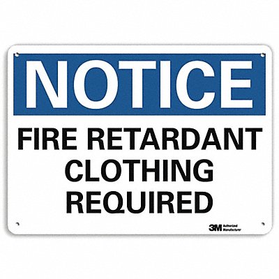 Notice Sign 7 inx10 in Plastic