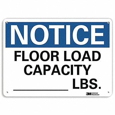 Notice Sign 10 in x 14 in Aluminum