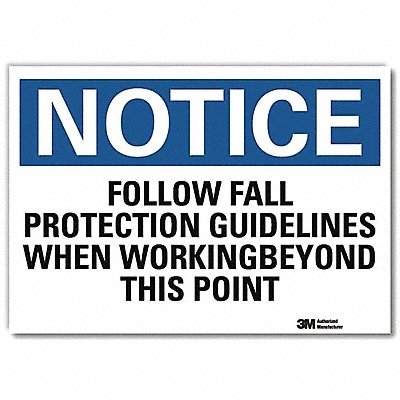 Notice Sign 5 in x 7 in Rflct Sheeting