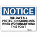 Notice Sign 10 in x 14 in Rflct Sheeting