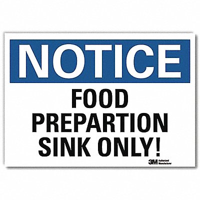 Notice Sign 5inx7in Reflective Sheeting