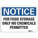 Notice Sign 7 in x 10 in Aluminum