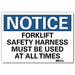 Notice Sign 10 in x 14 in Rflct Sheeting