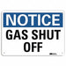 Notice Sign 10 in x 14 in Aluminum