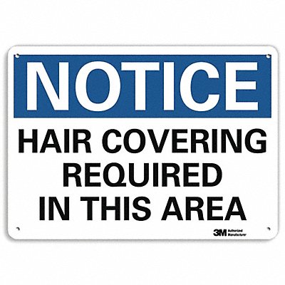 Notice Sign 10 in x 14 in Aluminum