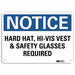 Notice Sign 7 in x 10 in Aluminum