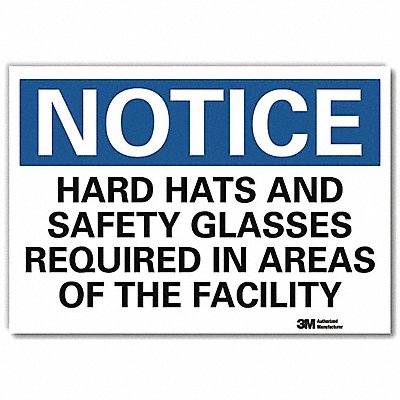 Notice Sign 10 in x 14 in Rflct Sheeting