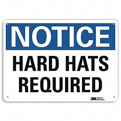 Notice Sign 7 inx10 in Plastic