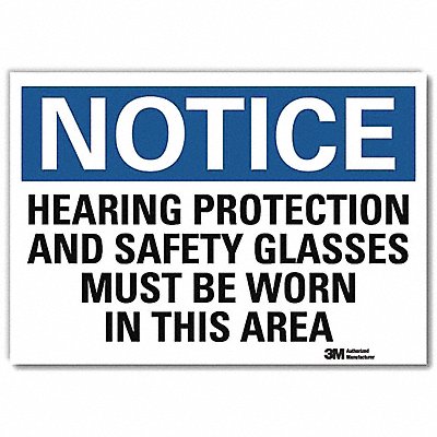 Notice Sign 5 in x 7 in Rflct Sheeting