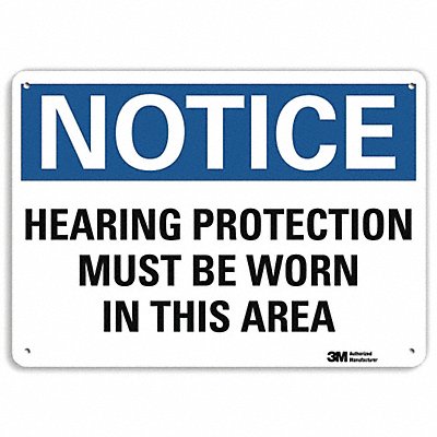 Notice Sign 7 inx10 in Plastic