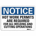 Notice Sign 7 in x 10 in Plastic