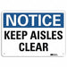 Notice Sign 10 in x 14 in Aluminum
