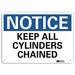 Notice Sign 7 in x 10 in Plastic