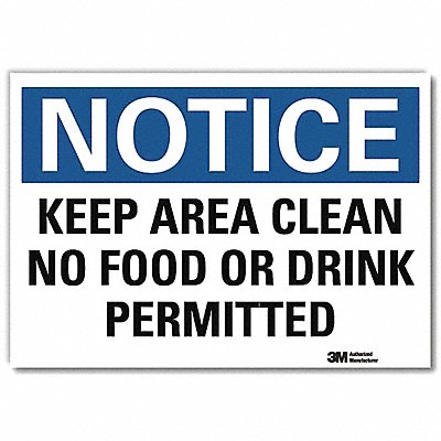 Notice Sign 5inx7in Reflective Sheeting