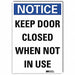 Notice Sign 14x10in Reflective Sheeting