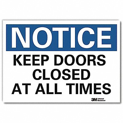Notice Sign 5inx7in Reflective Sheeting