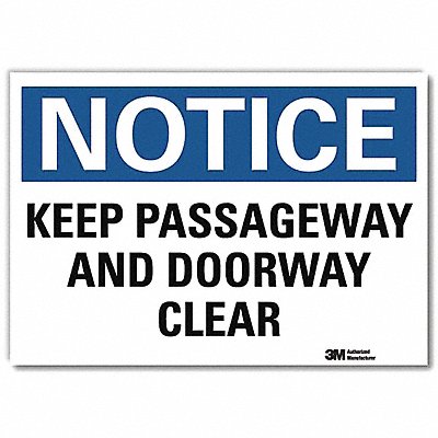 Notice Sign 5inx7in Reflective Sheeting
