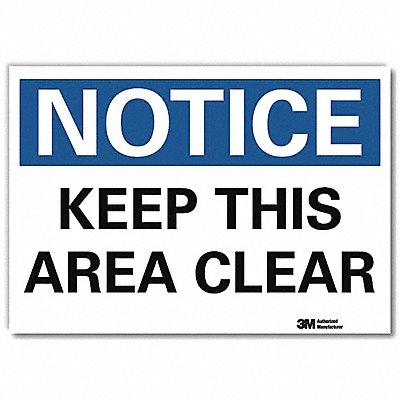 Notice Sign 10x14in Reflective Sheeting