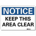 Notice Sign 5inx7in Reflective Sheeting