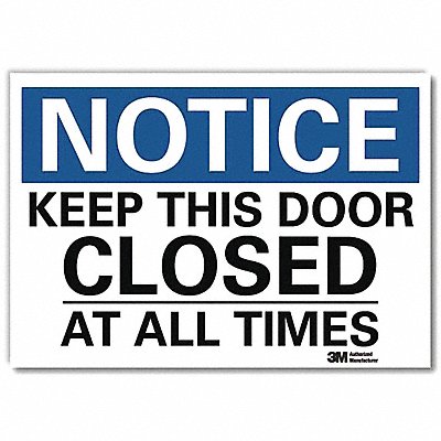 Notice Sign 5inx7in Reflective Sheeting