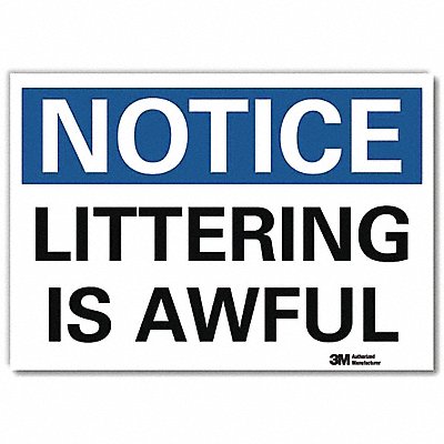 Notice Sign 10x14in Reflective Sheeting