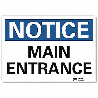 Notice Sign 7inx10in Reflective Sheeting