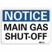 Notice Sign 7 in x 10 in Aluminum