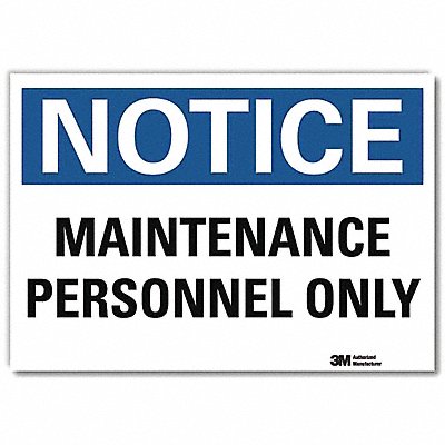 Notice Sign 10inx14in Reflctv Sheeting