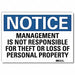 Notice Sign 7inx10in Reflective Sheeting