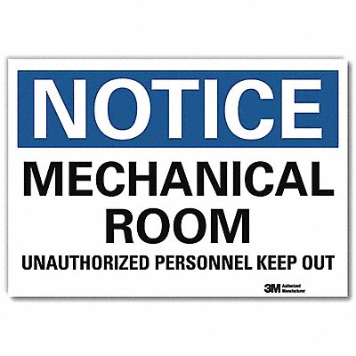 Notice Sign 7inx10in Reflective Sheeting