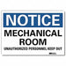 Notice Sign 7inx10in Reflective Sheeting