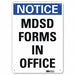 Notice Sign 10 in x 7 in Aluminum
