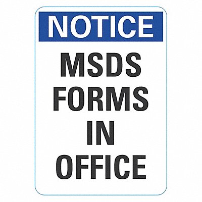 Notice Sign 14inx10in Reflctv Sheeting
