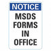Notice Sign 14inx10in Reflctv Sheeting