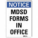 Notice Sign 10 in x 7 in Rflct Sheeting