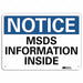 Notice Sign 10 in x 14 in Plastic