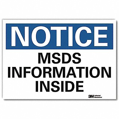 Notice Sign 7inx10in Reflective Sheeting