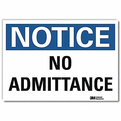 Notice Sign 5inx7in Reflective Sheeting